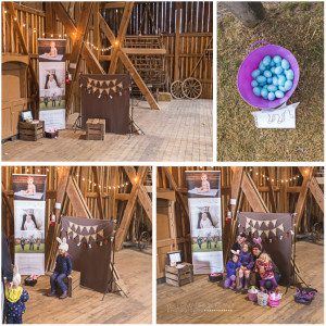 Yellow Brick Road Photography's Easter Photo Booth set up at Steckle Farm Kitchener