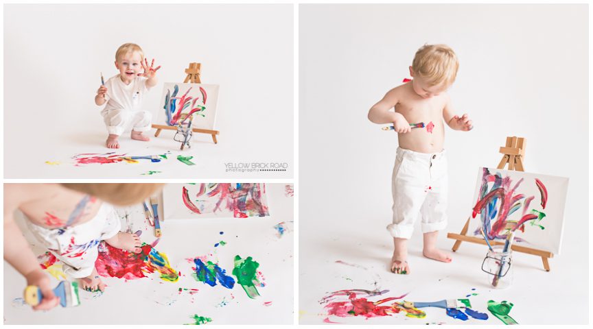 yellow brick road photography paint smash session kitchener