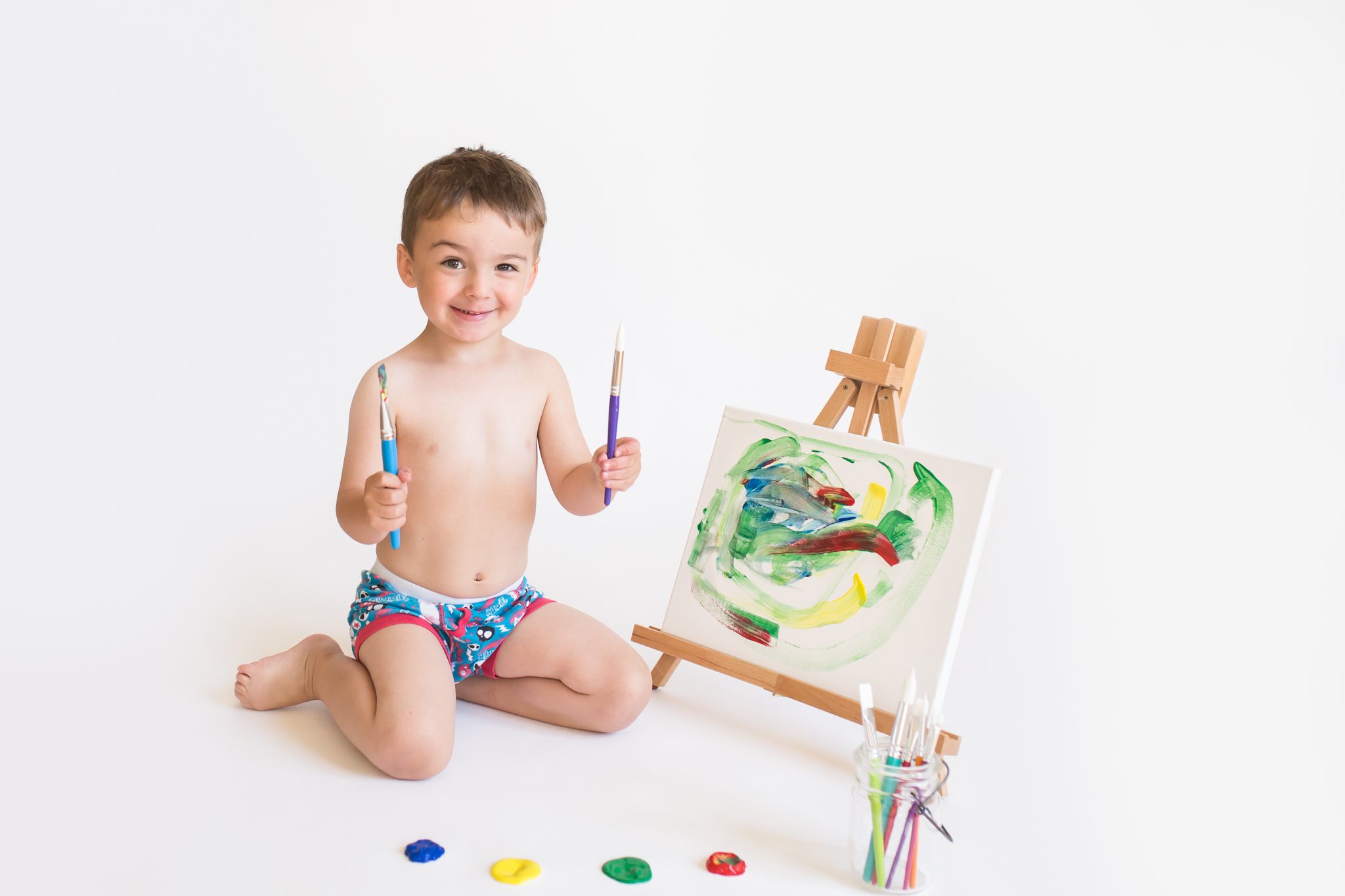 paint smash session baby photography
