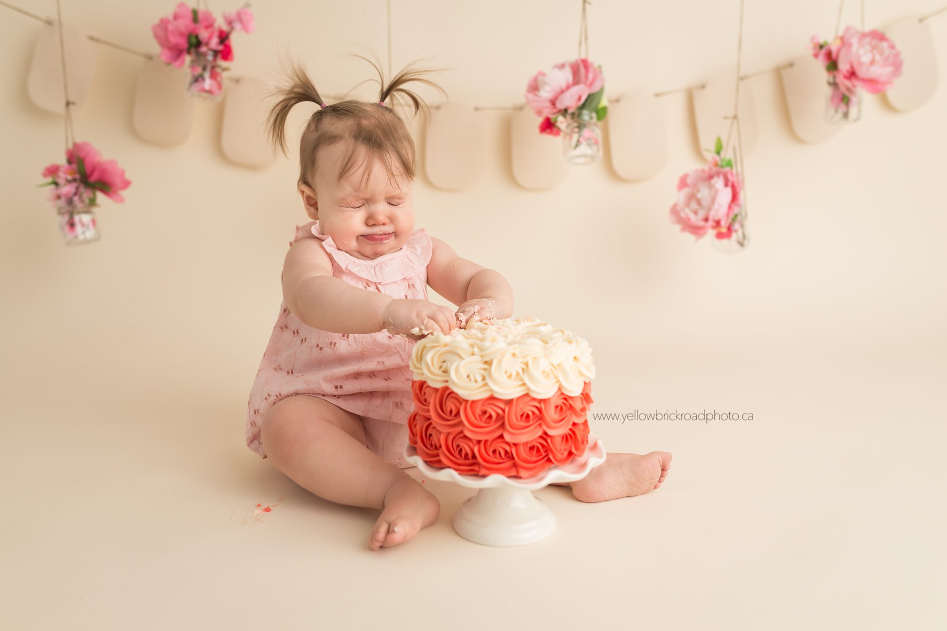 Guelph Cake Smash Session Yellow Brick Road Photography www.yellowbrickroadphoto.ca