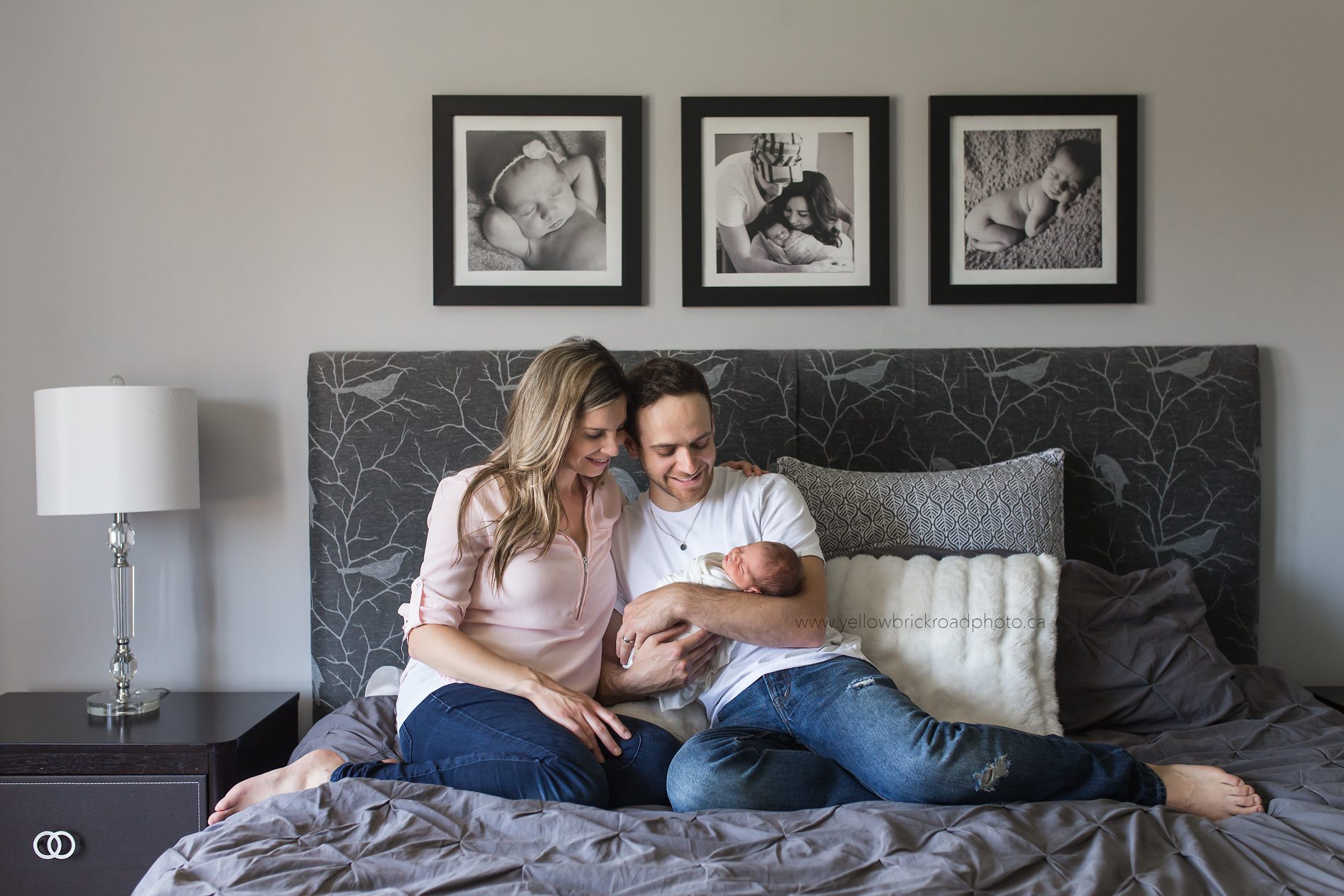 Kitchener's Premier Lifestyle Newborn Photographer capturing new family photo