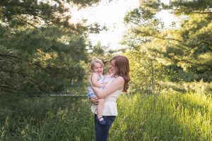 Breslau Family Photographer Mother Daughter smiling in forest