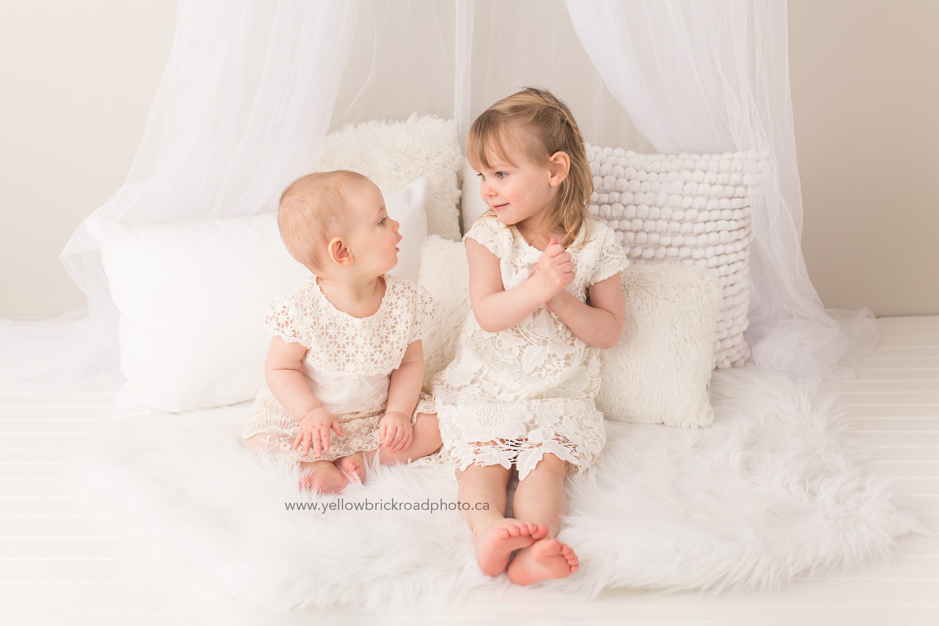 Guelph Child Photographer Sibling Studio Portraits www.yellowbrickroadphoto.ca