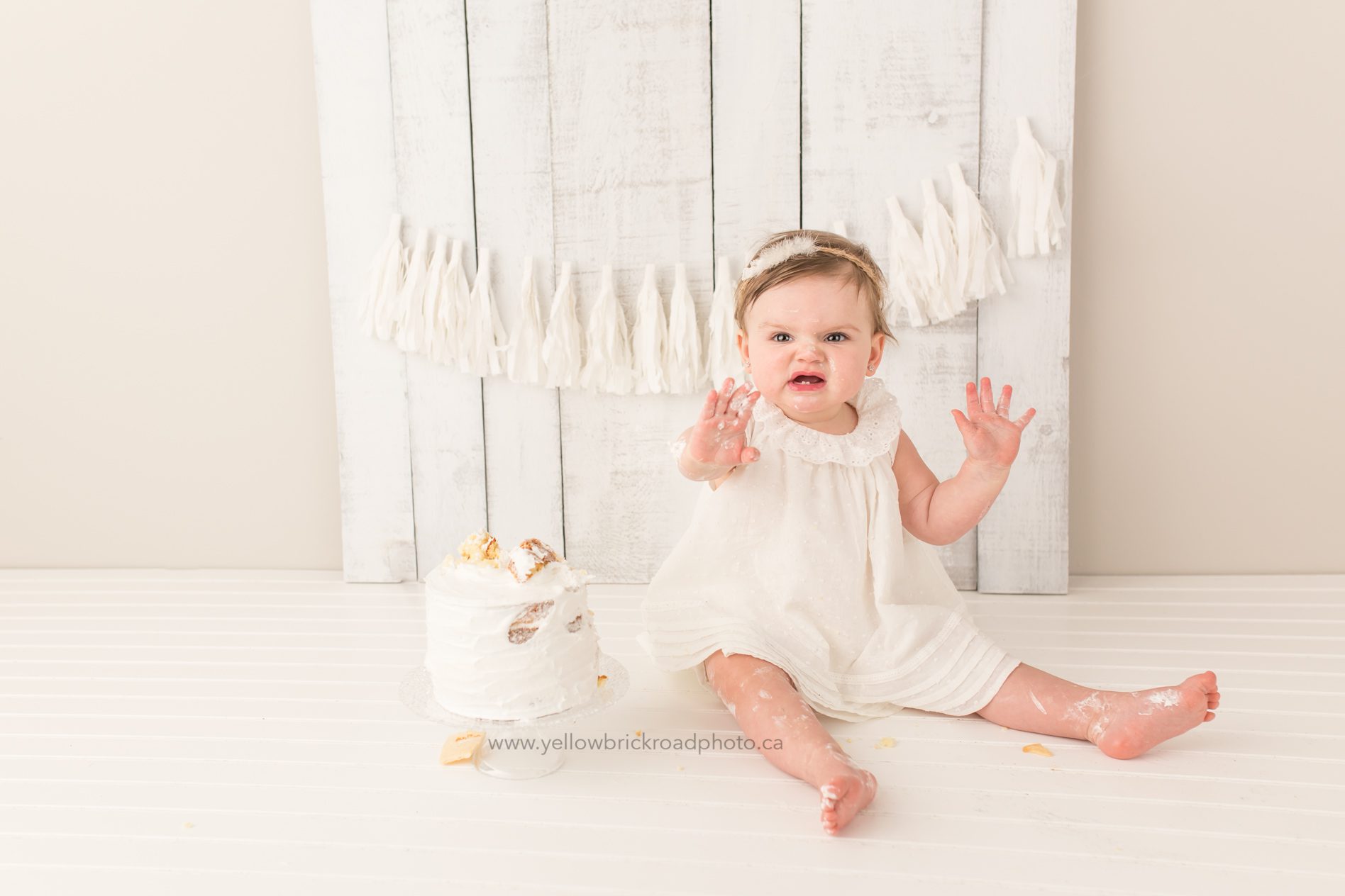 Cake Smash Photography Birthday Baby smiling Guelph Photographer