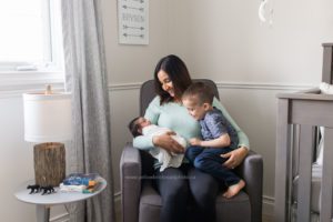 Waterloo Newborn Photographer mom and her little boys