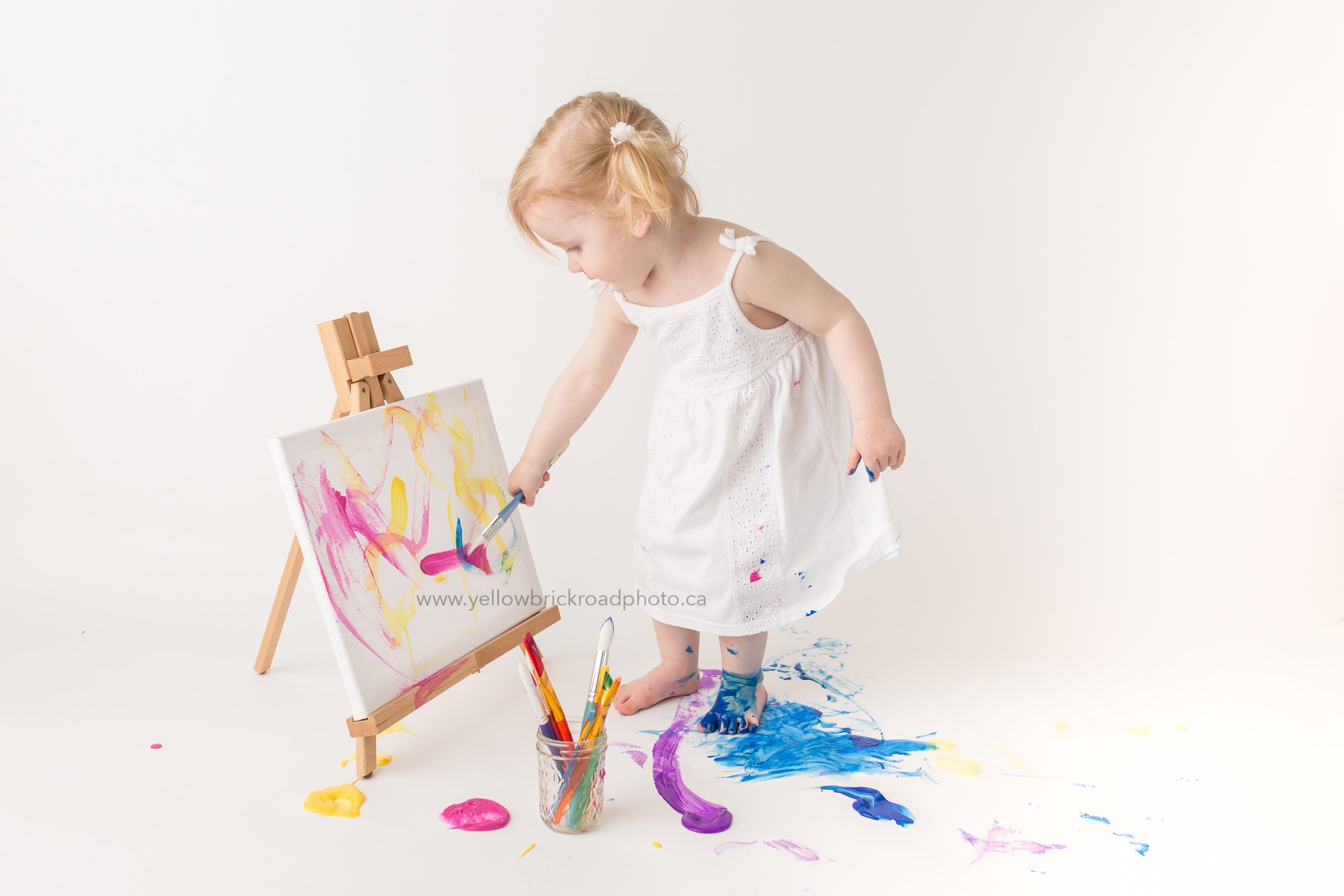 Guelph Child Photographer Paint Smash Second Birthday www.yellowbrickroadphoto.ca