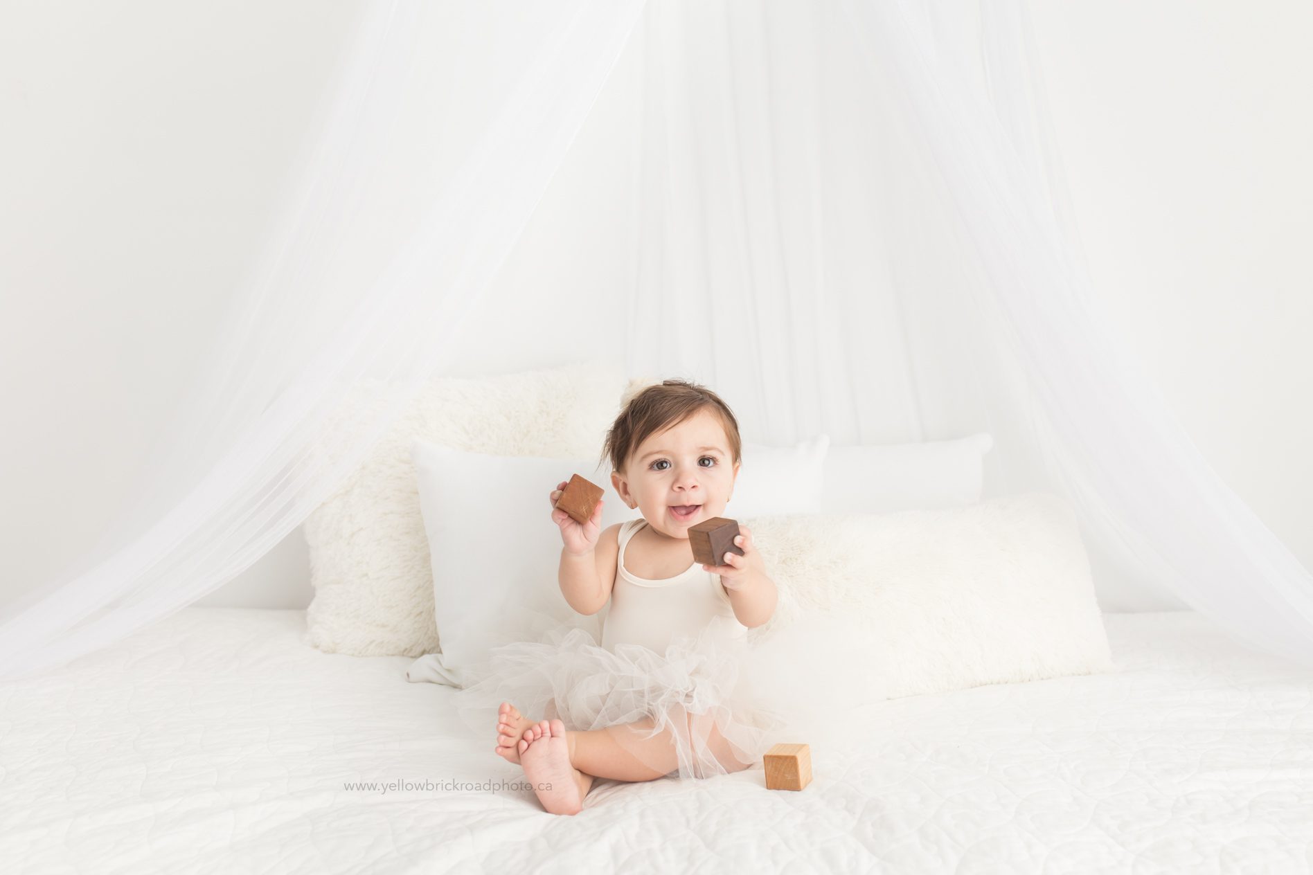 First birthday cake smash white theme