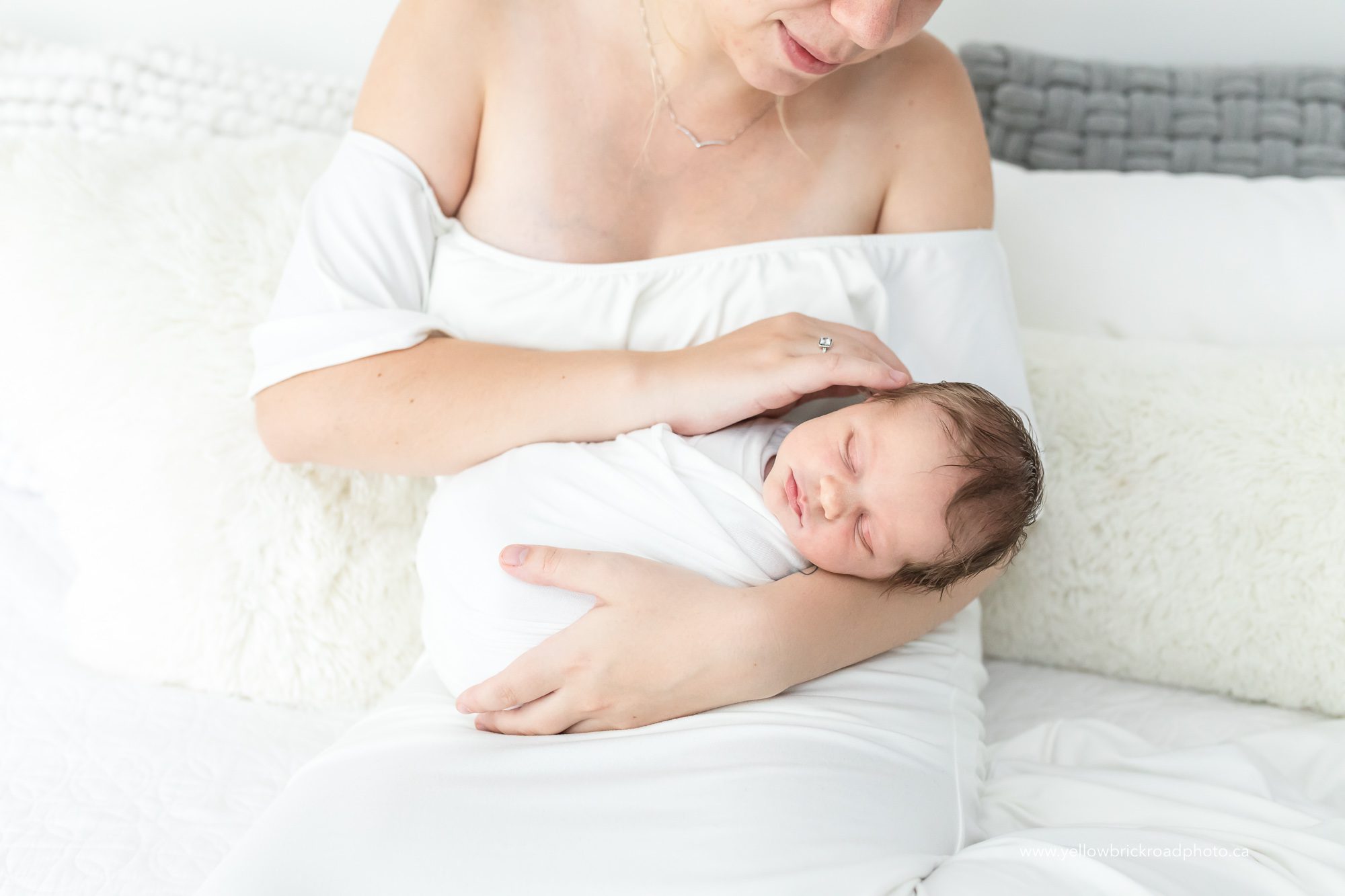newborn baby in studio